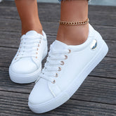 Weiße Low-Top Bequeme Orthopädische Sportsneaker