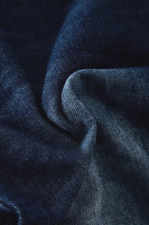 Jeans mit Knopfleiste, umkrempelbarem Saum und geradem Bein
