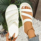 Women’s Cushioned Slide Sandals – Thick Sole Comfort Shoes