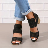 Orthopädische Leder-High-Heels für Damen