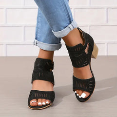 Orthopädische Leder-High-Heels für Damen