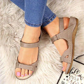 Bequeme orthopädische Retro-Sandalen