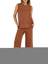 Women's Sleeveless Wide Leg Tracksuits 2 Piece Sets (Buy 2 Free Shipping)