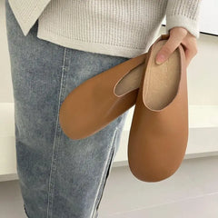 LetcloTM Damen Slipper aus italienischem Leder / Orthopädische Schuhe
