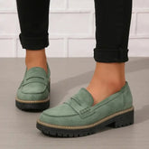 Damenmode Loafer mit dicker Sohle