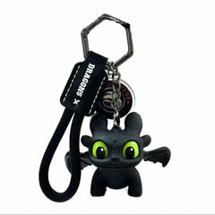 Light-Up Toothless Dragon Keychain