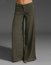Neue Dual Pocket Front Wide Leg Jeans