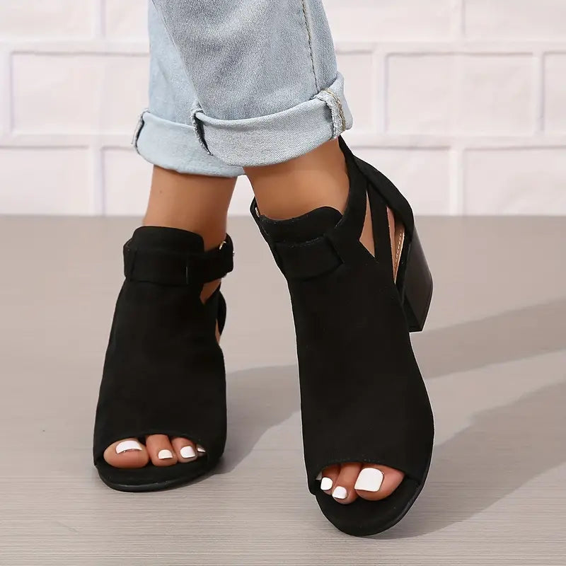 Orthopädische Leder-High-Heels für Damen