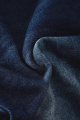 Jeans mit Knopfleiste, umkrempelbarem Saum und geradem Bein