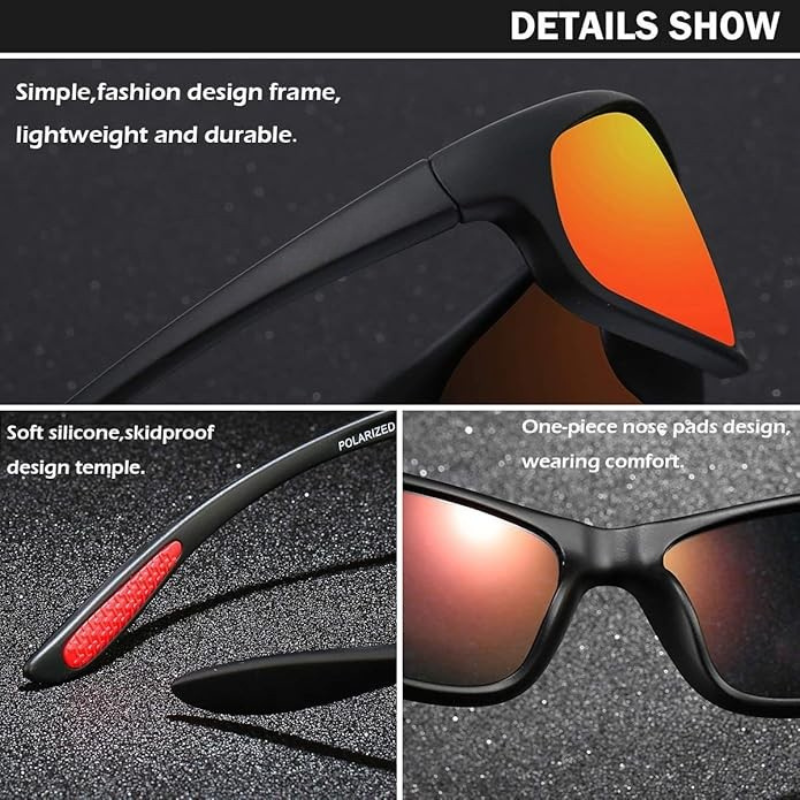 Polarized Sport Sunglasses – UV400 Driving & Fishing Shades