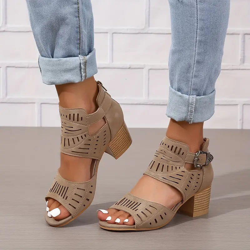 Orthopädische Leder-High-Heels für Damen