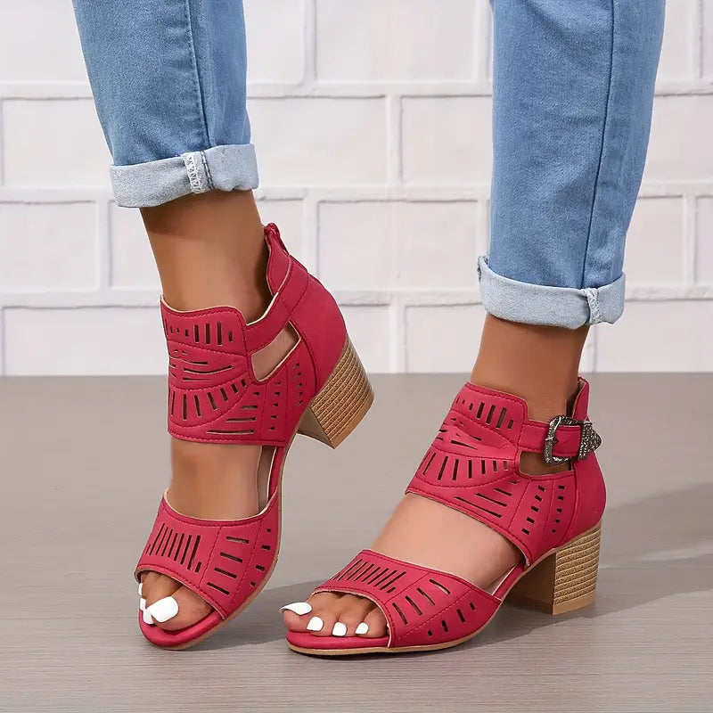 Orthopädische Leder-High-Heels für Damen