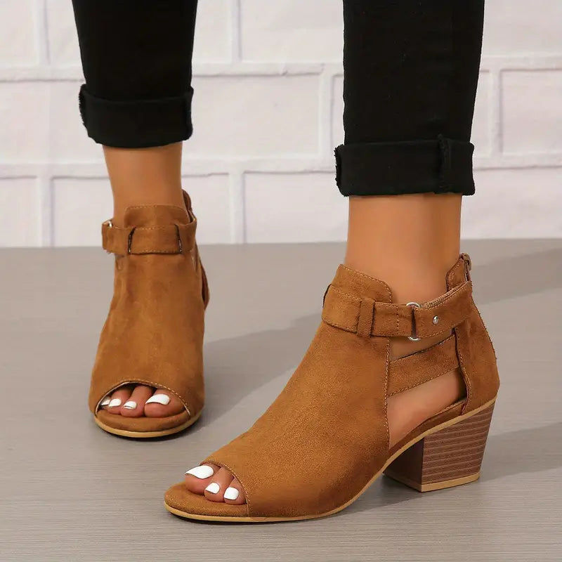 Orthopädische Leder-High-Heels für Damen