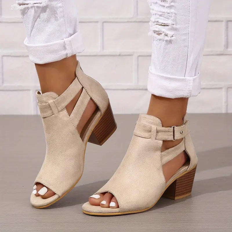 Orthopädische Leder-High-Heels für Damen
