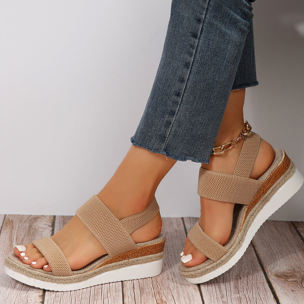 Damen Wedges Sandalen