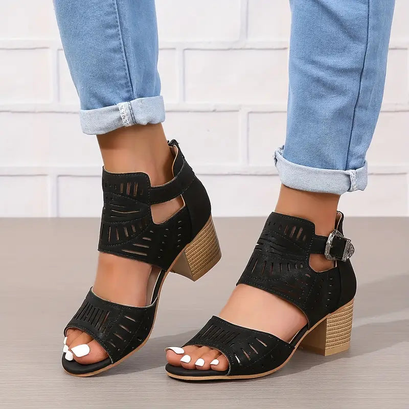 Orthopädische Leder-High-Heels für Damen
