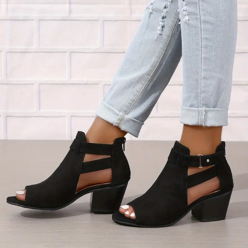 Orthopädische Leder-High-Heels für Damen