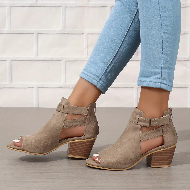 Orthopädische Leder-High-Heels für Damen