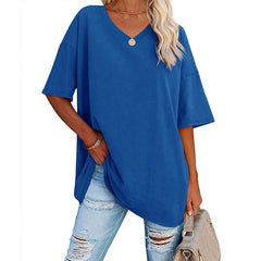 Sommerliches neues Damen-T-Shirt in lockerer Passform (3 kaufen, gratis Versand)