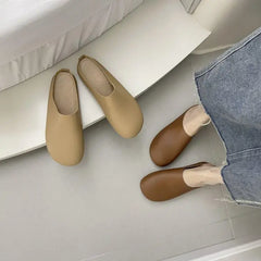 LetcloTM Damen Slipper aus italienischem Leder / Orthopädische Schuhe