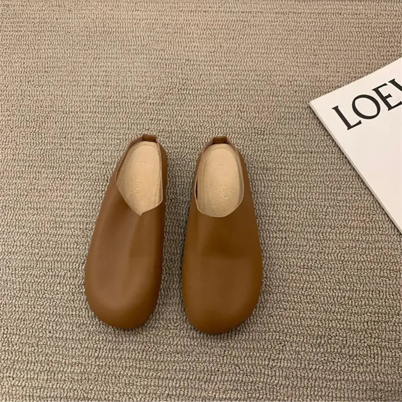 LetcloTM Damen Slipper aus italienischem Leder / Orthopädische Schuhe