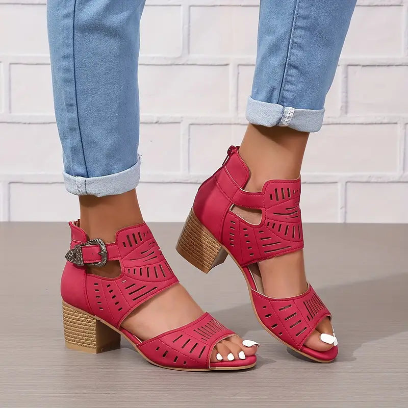 Orthopädische Leder-High-Heels für Damen