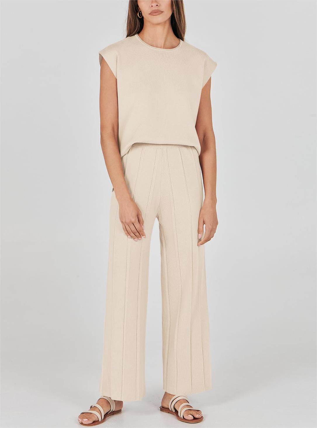 Zweiteiliges Strick-Loungewear-Set für Damen (2 kaufen, kostenloser Versand)