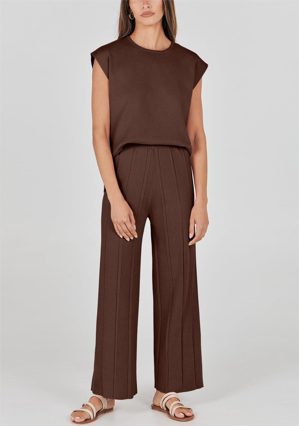 Zweiteiliges Strick-Loungewear-Set für Damen (2 kaufen, kostenloser Versand)