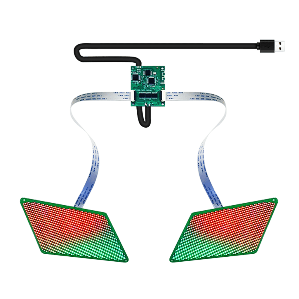 Programmierbares LED-Display für die Augen