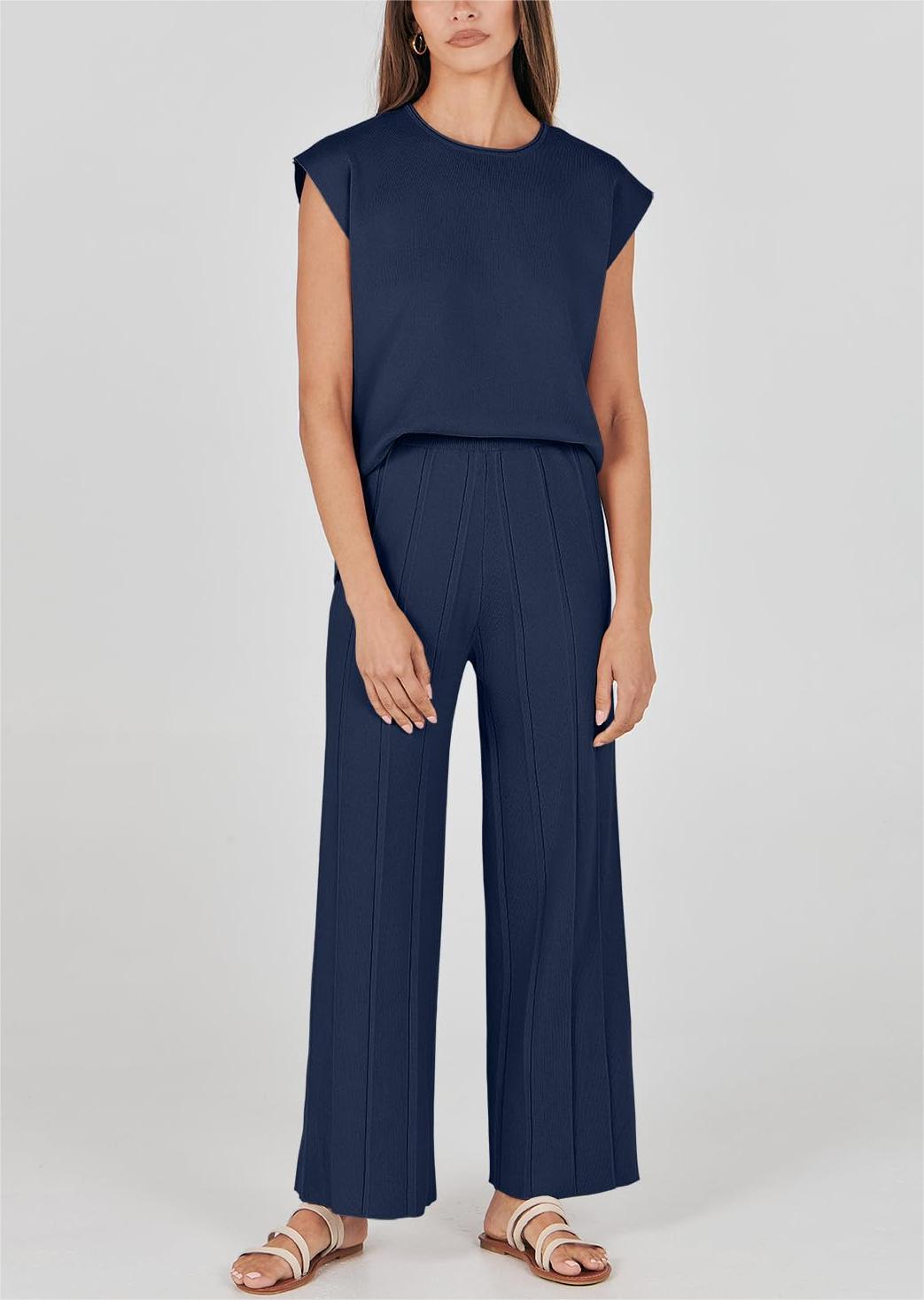 Zweiteiliges Strick-Loungewear-Set für Damen (2 kaufen, kostenloser Versand)