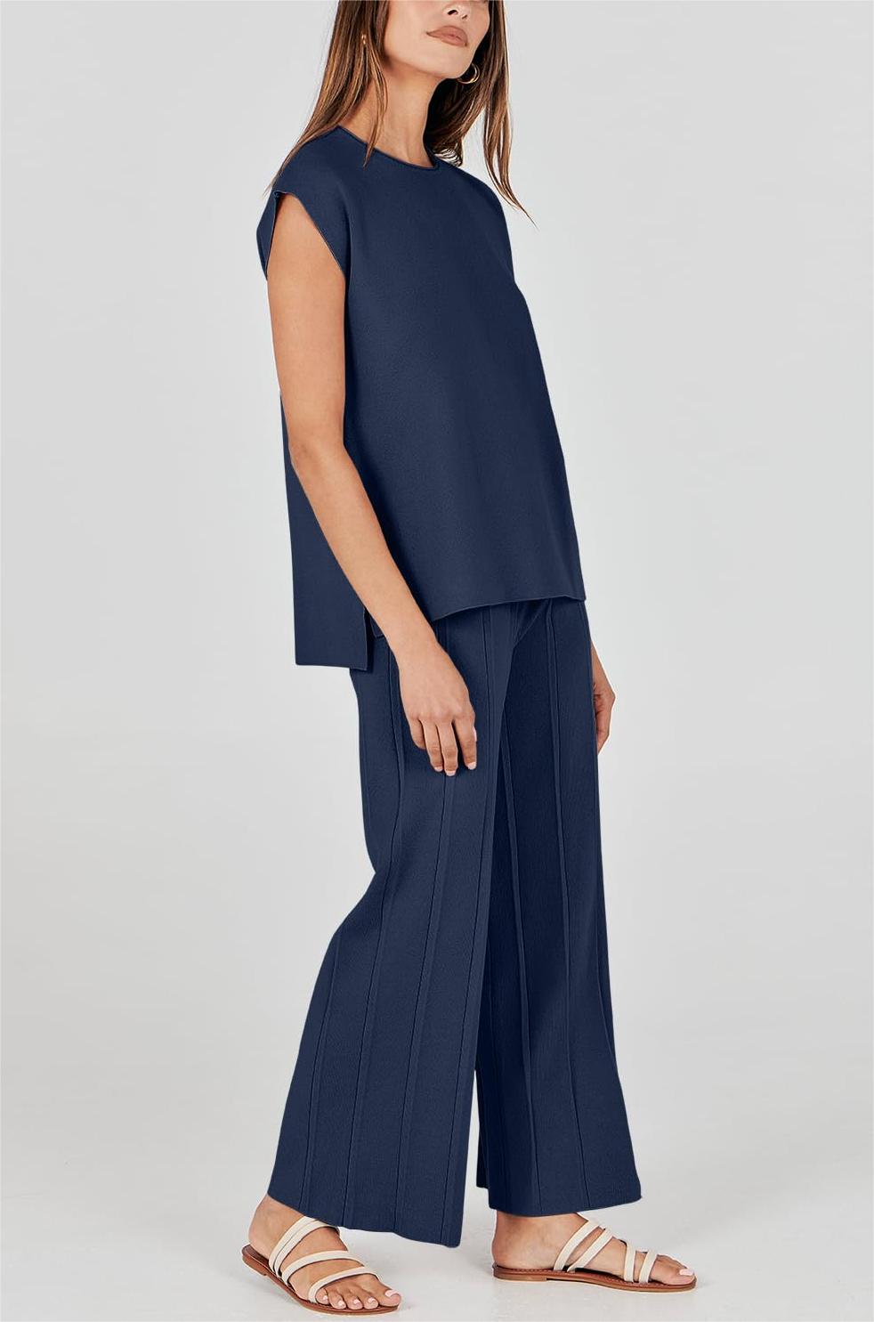 Zweiteiliges Strick-Loungewear-Set für Damen (2 kaufen, kostenloser Versand)