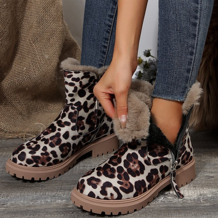 Gefütterte Martin-Stiefeletten mit Reißverschluss für Damen ( 2 KAUFEN, VERSAND KOSTENLOS )