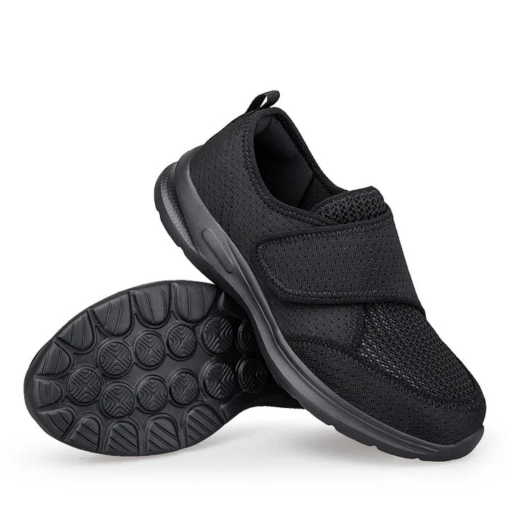 Verstellbare orthopädische Schuhe für geschwollene Füße – Einfaches Anziehen