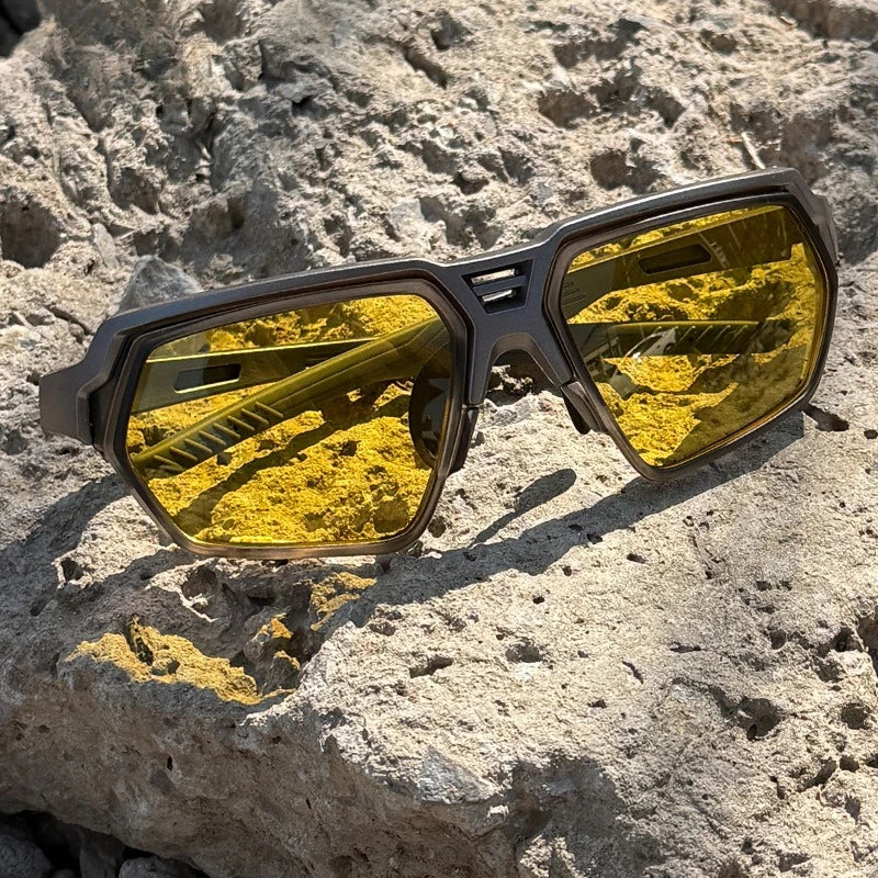 Wrap-Around Polarized Sport Sunglasses for Cycling & Running