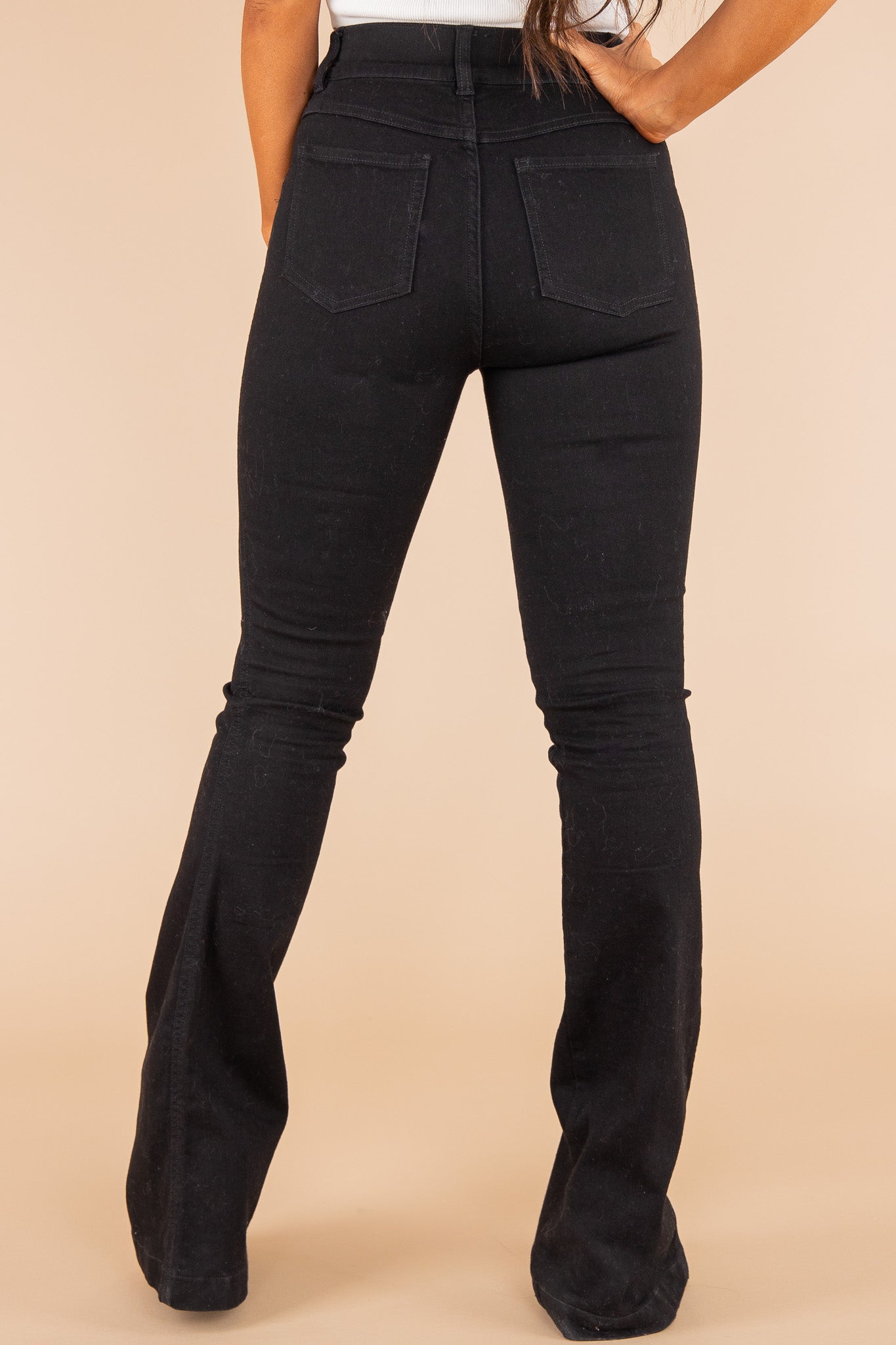 Neue eng anliegende Vintage Flared Jeans (2 kaufen, kostenloser Versand)