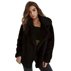 Damen-Fleecejacke mit Plüschfutter aus Wolle