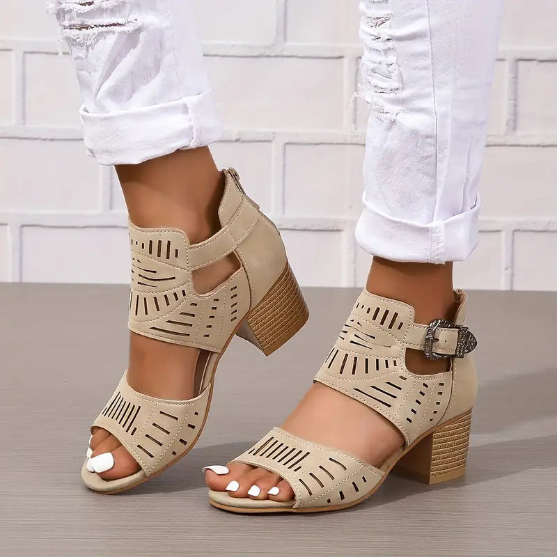 Orthopädische Leder-High-Heels für Damen