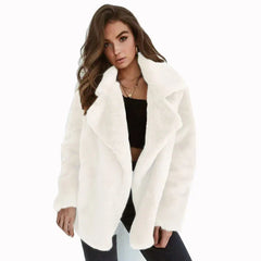 Damen-Fleecejacke mit Plüschfutter aus Wolle