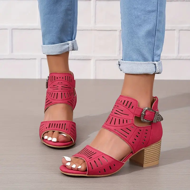 Orthopädische Leder-High-Heels für Damen