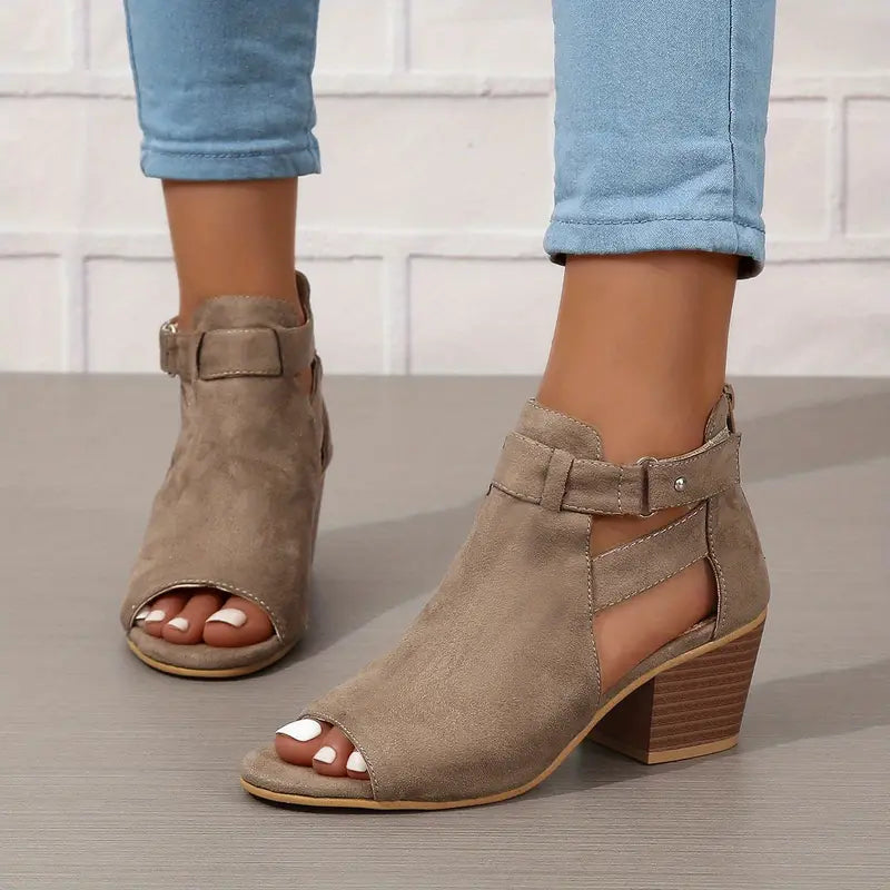 Orthopädische Leder-High-Heels für Damen
