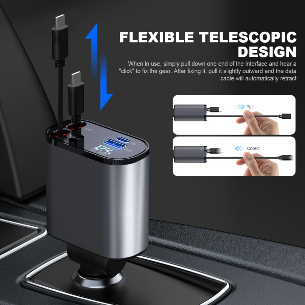 Retractable Fast Car Charger