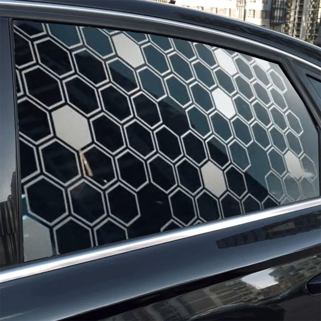 Honeycomb Car Window Stickers Carving Series
