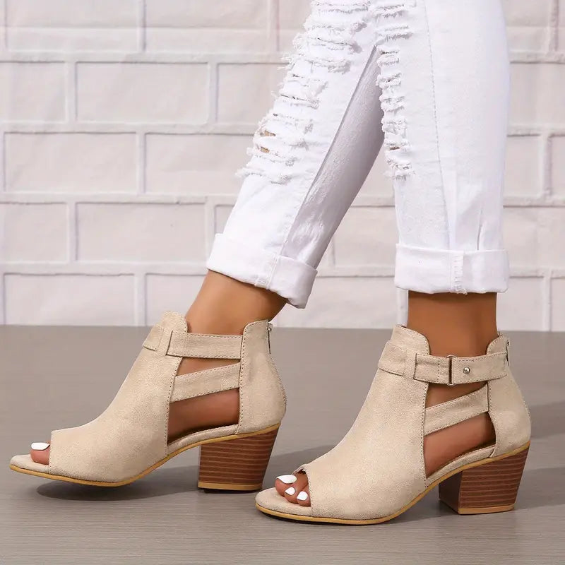 Orthopädische Leder-High-Heels für Damen