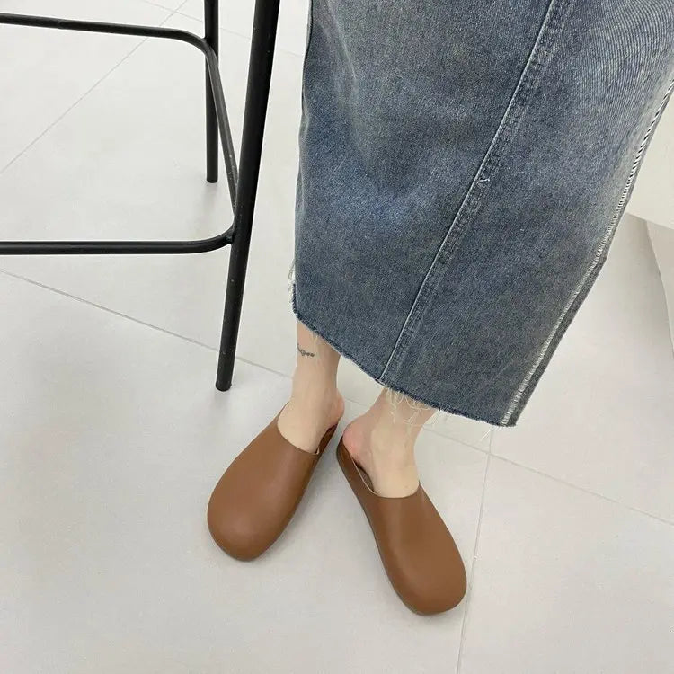 LetcloTM Damen Slipper aus italienischem Leder / Orthopädische Schuhe