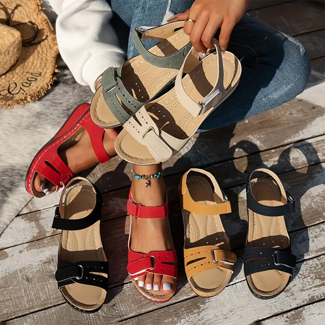 LOOP ANKLE STRAP KEILABSATZ SPORT-SANDALEN