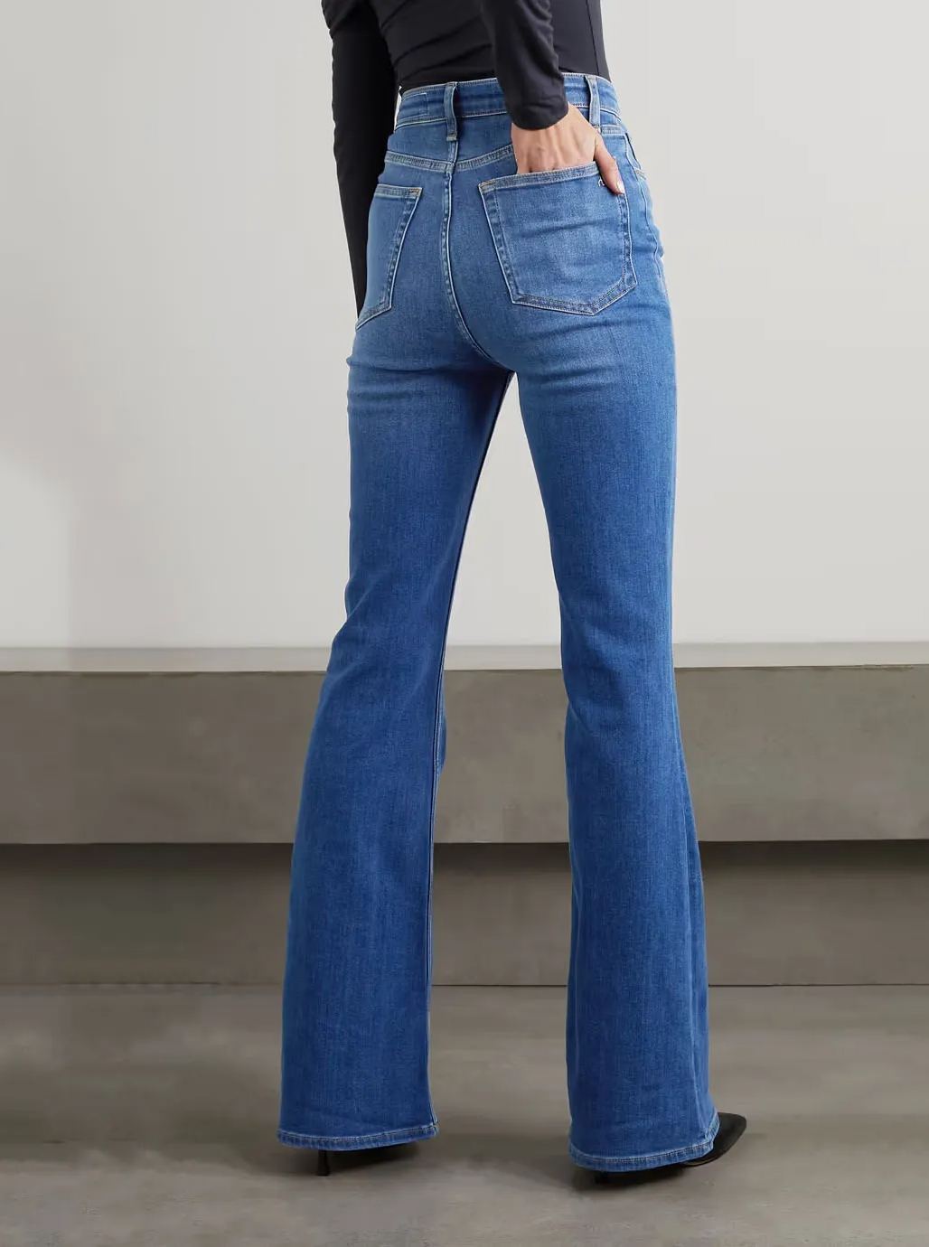 Neue eng anliegende Vintage Flared Jeans (2 kaufen, kostenloser Versand)