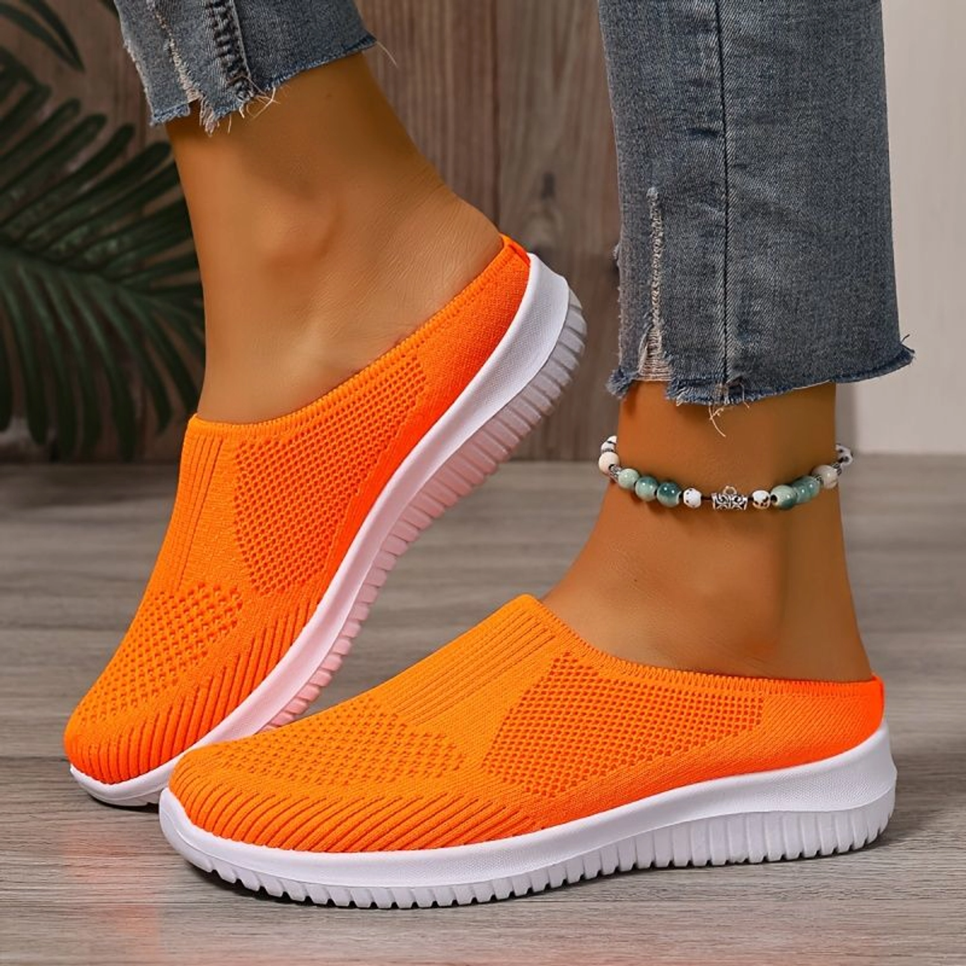 Atmungsaktive Walking-Schuhe aus Strick für Damen – Leichter Komfort zum Hineinschlüpfen