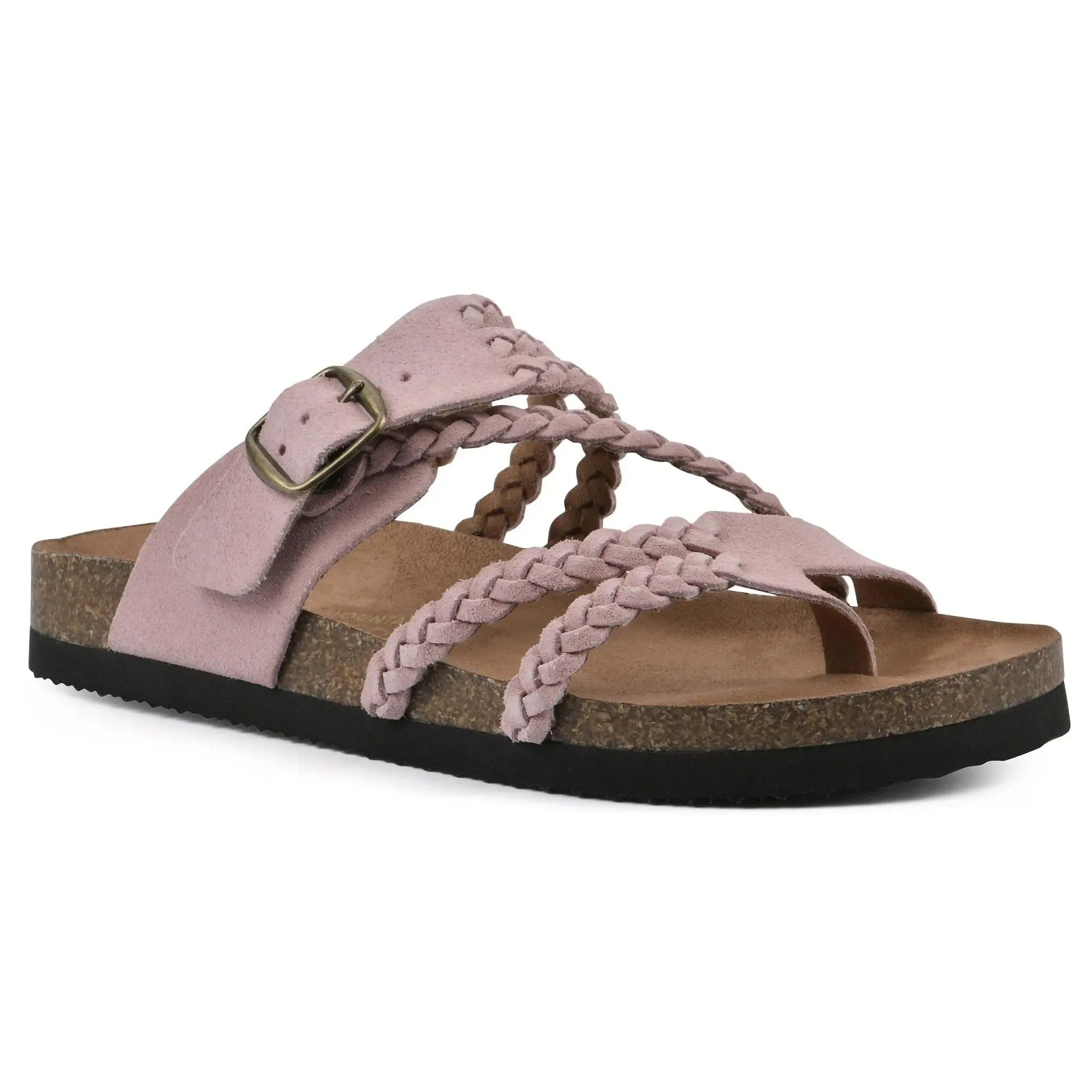 Geflochtene Korksandale für Damen – Bequeme Sommer-Schuhe mit weiter Passform