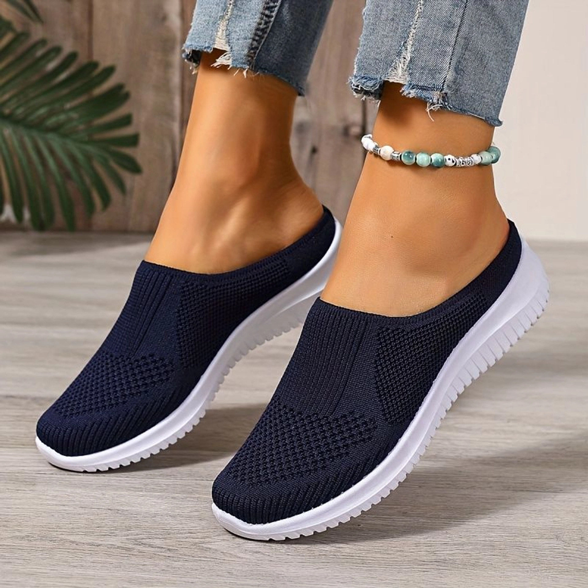 Atmungsaktive Walking-Schuhe aus Strick für Damen – Leichter Komfort zum Hineinschlüpfen