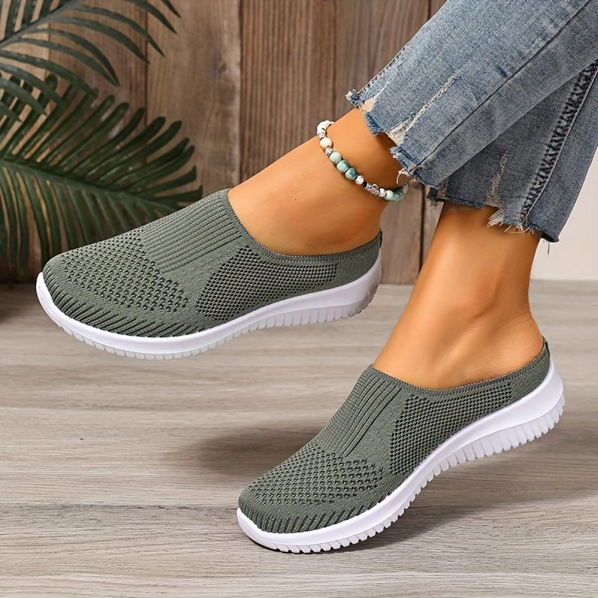 Atmungsaktive Walking-Schuhe aus Strick für Damen – Leichter Komfort zum Hineinschlüpfen